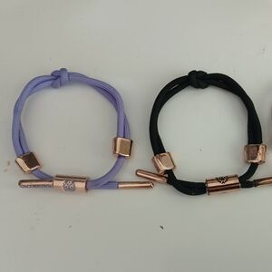 Rastaclat Bracelet Bundle in Light Purple and Black - Size Small / Medium (S/M)